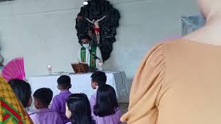 mass before the graduation of nursery k1 and k2 student [upl. by Marty]