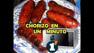 Chorizo cocinado en un minuto [upl. by Sandor]