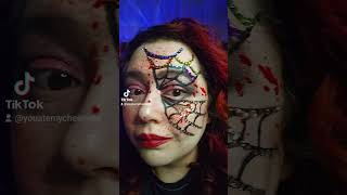 MEHRON Blood Splatter Halloween Spray mehron halloweenlook [upl. by Litch285]