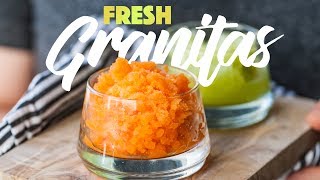 Fruity Ice Granita Recipes  Frozen Italian Dessert spon [upl. by Kumler532]