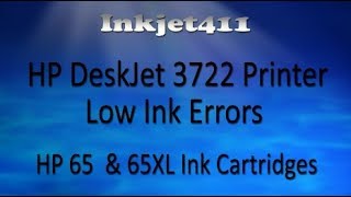 HP DeskJet 3722 Ink Empty Counterfeit Fraud or NonGenuine Error [upl. by Egroj]