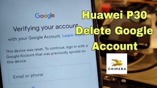 Huawei P30 ELEL29 Remove Google Account Bypass FRP Test point with Chimera [upl. by Nayve586]