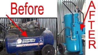 Making a Reserve Compressed AIR TANK From an Old Air Compressor  The AIR PIG [upl. by Seagrave760]