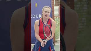 Elina Svitolina on the Importance of Following Through on the Backhand [upl. by Nylicaj]