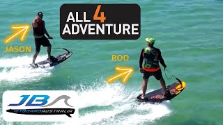 quotJetsurfing with Rod from Jetboard Australia amp Jason from All 4 Adventure  EPIC First Ridequot [upl. by Vudimir464]