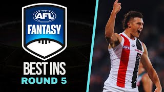 AFL Fantasy Round 5 Best Ins [upl. by Michella139]