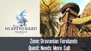 FFXIV Heavensward Quest  Dravanian Forelands Needs More Salt [upl. by Ynatsed]