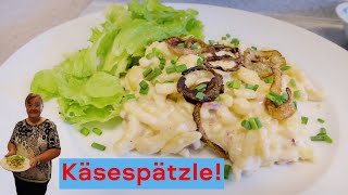 Käsespätzle Der Klassiker schnell mit wenigen Zutaten selbstgemacht [upl. by Acie]