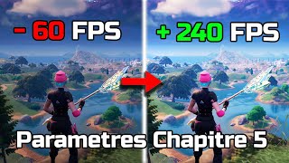 Les MEILLEURS PARAMÈTRES sur FORTNITE CHAPITRE 5 Fps mouvements couleurs [upl. by Kerrie]