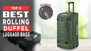 5 Best Rolling Duffel Luggage Bags With Wheels  Rolling Duffel Luggage Bags [upl. by Deloria747]