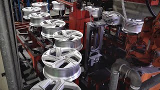 Amazing Modern Car Wheel Mass Production Factory Korean Alloy Wheel Manufacturing Process [upl. by Anitsirc]