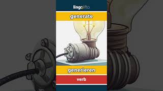 🇬🇧🇩🇪 generate  generieren  vocabulary builder  learn English  Lernen wir Englisch [upl. by Netsriik]