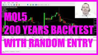 RobotTradingSystem  200 Years Random Entry Backtest [upl. by Elliot651]