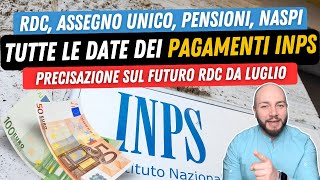 💶 PAGAMENTI GIUGNO INPS Precisazione sul futuro RDC occupabili [upl. by Aletta]