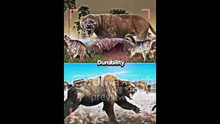 Megistotherium vs Arctodus simus 1v1 bear vs paleontology viral mammals cenozoic fyp viral [upl. by Tolkan]