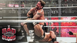 GRAPHIC CM Punk vs Drew McIntyre – Hell in a Cell Match Bad Blood 2024 highlights [upl. by Halika]