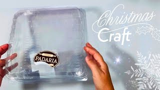 waste plastic container reuse idea Christmas Craft [upl. by Ossie376]