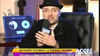 Costi Ionita  nominalizat la premiile Grammy  Acces Direct [upl. by Ardnat]