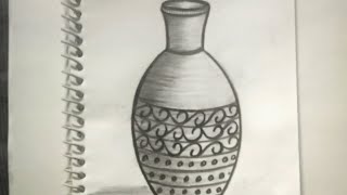 How to draw Vase with pencil shading  Still Life drawing with pencil shading [upl. by Male]