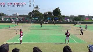 17 東インカレ ソフトテニス 大学対抗 男子 決勝 1次戦 3 [upl. by Ruder]