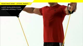 Resistance Band Lateral and Forward Raises [upl. by Erej]