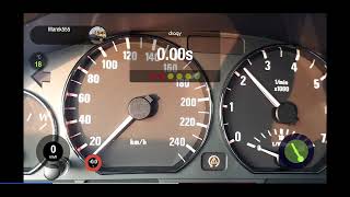 Tuned BMW E46 328i 0200 kmh Dragy GPS performance data [upl. by Centeno]