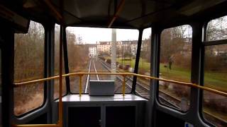 Straßenbahn Görlitz Mitfahrt KT4D 319 ex Erfurt als Linie 2 [upl. by Suvart]