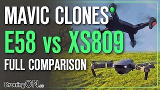 Eachine E58 vs Visuo XS809HW  Which To Buy [upl. by Ivory]