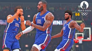 NBA 2K24 Live Simulation  USA vs South Sudan FULL GAME  Olympic Mens Basketball [upl. by Silden]