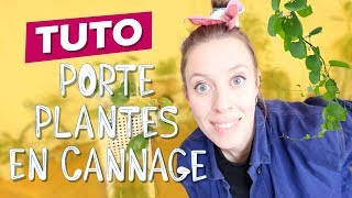 TUTO  fabriquez un porte plantes en cannage [upl. by Ankney]