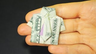 DIY Dollar Origami Shirt and Tie [upl. by Ellerey]