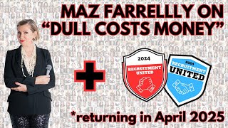 MAZ FARRELLY amp RECRUITMENT UNITED 1 MINUTE SHORT Maz will be back to talk to us again in April 25 [upl. by Manya]