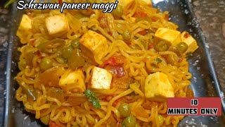 Schezwan paneer maggi  paneer maggi  masala Maggi recipe  ranikirasoi1693 [upl. by Aihtekal803]