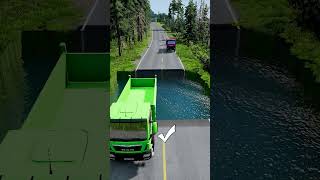 Dump trucks vs water pit 4  BeamNG drive carsvswater [upl. by Ellenehc]