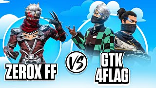 Zerox FF📲 Vs ​⁠4FLAG Gamer📲 amp GTK Gaming🖥️ The Final Fight🔥 [upl. by Teragramyram]