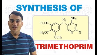 SYNTHESIS OF TRIMETHOPRIM  MEDICINAL CHEMISTRY  GPAT  BPharm 6th SEMESTER [upl. by Berck]