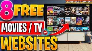 🔴Top 8 Websites to Watch FREE Movies  TV Shows No Sign up 2024 Update [upl. by Danni677]