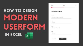 How to Design Modern Userform in Excel VBA  Advanced Excel [upl. by Varipapa]