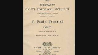 La canzone siciliana  Malatu pamuri  Eco della sicilia 1883  di F P Frontini [upl. by Ednargel]