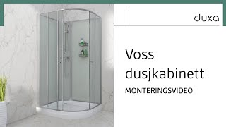 Monteringsvideo for Voss dusjkabinett  Duxabathno [upl. by Dirgni720]