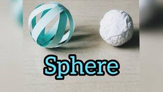 How to make paper ballSolid Shape Spheregeometrical shape sphere [upl. by Libbi]