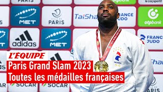 Judo  Toutes les médailles françaises remportées au Paris Grand Slam 2023 [upl. by Leihcar119]