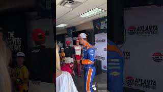 NASCAR Drivers Leave Atlanta Drivers Meeting [upl. by Shaer]