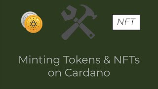 Minting Tokens amp NFTs on Cardano Tutorial [upl. by Einegue]