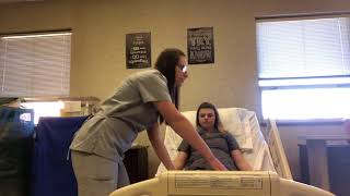 HCC CNA Skills  Using A Gait Belt To Assistant With Ambulation [upl. by Silyhp]