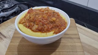 POLENTA SIMPLES  Com ragu top de copa lombo suíno [upl. by Roxane]