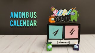 Among Us Calendar 2021DIY your own calendarAmong Us Crafts [upl. by Reena]