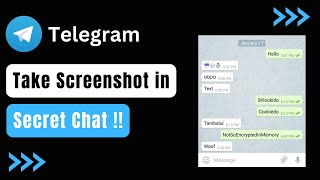 How To Take Screenshot In Telegram Secret Chat  EASY WAY [upl. by Leachim]