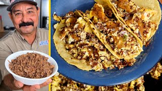 How to Make MACHACADO con Huevo Easy Carne Seca  Machaca Recipe for Authentic Mexican Breakfast [upl. by Micheline]