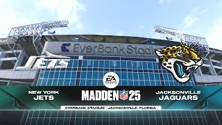 Madden NFL 25  New York Jets Davante Adams 93 Vs Jacksonville Jaguars 94 Week 15 [upl. by Sirtemed340]